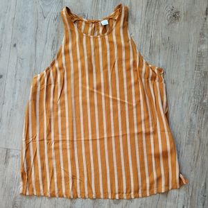Old Navy women's tank top. Gold striped. Size S.